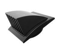 Vent Systems Copertura per sfiato di scarico da 10,2 cm, colore nero, per bocchetta dell'asciugatrice, copertura per bocchetta di ventilazione, griglia di alimentazione dell'aria in plastica