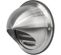 Vent Systems Copertura rotonda in acciaio inox da 10,2 cm, per presa d'aria e scarico a parete, con guarnizione in gomma, per uso interno ed esterno, HVAC per bagno, casa, cucina