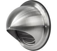 Vent Systems Copertura rotonda in acciaio inox da 12,7 cm, per presa d'aria a parete, con guarnizione in gomma, per uso interno ed esterno, HVAC per bagno, casa, cucina