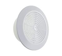 Vent Systems Copertura rotonda in plastica bianca da 10,2 cm, griglia d'aria smontabile da soffitto con schermo in nylon, feritoia per griglia di ventilazione, presa di scarico, bagno, casa, ufficio