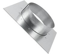 Vent Systems Flangia del connettore per condotto da 10,2 cm con piastra a muro a spina quadrata - Adattatore per sfiato asciugatrice e piastra di montaggio - Ideale per collegamenti HVAC senza