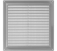 Vent Systems - Griglia di ritorno dell'aria in plastica, con protezione contro i parassiti, 250 x 250 mm, colore: Grigio