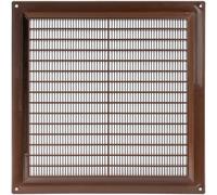 Vent Systems - Griglia di ritorno dell'aria in plastica, con protezione contro i parassiti, 250 x 250 mm, colore: Marrone