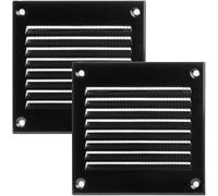 Vent Systems Griglia di ventilazione in metallo marrone da 100 x 100 mm con schermo di protezione antiparassitario integrato per griglia di ventilazione dell'aria condizionata per miglioramento della