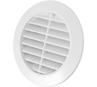 Vent Systems Griglia di ventilazione per porte, 10,7 cm (8 cm) - Mini cerchio - Griglia di ventilazione per interni - per bagno, armadio, garage attraverso la porta di ventilazione - 1 pezzo