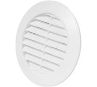 Vent Systems Griglia di ventilazione per porte e condotti d'aria da 70 mm, colore bianco, mini cerchio, griglia di ventilazione per interni, per bagno, armadio, garage attraverso la porta di