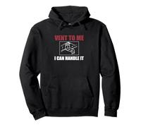 Vent To Me I Can Handle It Divertente Hvacologist Tecnico HVAC Felpa con Cappuccio