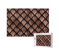 Ventagli Art Déco in oro rosa su nero,Puzzle in legno da 1000 pezzi per famiglie, puzzle per adulti e adolescenti