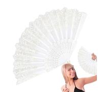 Ventagli con nappine Ventagli tascabili eleganti Fan di festival Fan di performance con pompon Fan di festa Fan di danza Fan della chiesa pieghevoli Fan vintage portatili Fan decorativi pieghevoli Fa