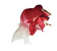 Ventagli da danza, ventagli di seta, Veli a ventaglio in bambù for danza del ventre, 1 paio, accessori for spettacoli in vera seta, multicolore, diverse misure(713,120x90cm)
