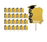 Ventagli Di Laurea - 24 Pezzi Ritagliati Doppio Lato | Classe 2026 Ventagli Di Volti Ritagliati Con Maniglia | Per I Souvenir Matrimonio Viaggio Scuola College Compleanno Festival Fel