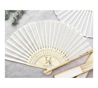 Ventagli personalizzati come bomboniere per matrimonio in tessuto bianco, regali per damigelle, omaggi per gli invitati, regali per lo sposo, bomboniere per matrimonio estivo, ventagli personalizzati,