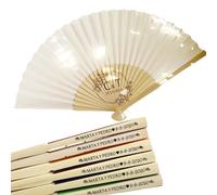 Ventagli Personalizzati Da 30/50/80/100 Pezzi, Ventagli Pieghevoli For Bomboniere For Feste For Gli Ospiti, Personalizzati Con Testo Scritto A Mano, Ventaglio In Seta For Bomboniere Con(65pcs)