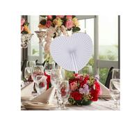 VENTAGLI VENTAGLIO BIANCHI PER MATRIMONIO SPOSA 100 PEZZI