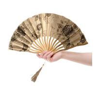 Ventaglio a mano pieghevole, decorativo, portatile, per la stagione calda, viaggi, matrimoni, concerti all'aperto, balli, spettacoli, partecipanti ad eventi