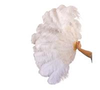 Ventaglio A Piuma Grande Ventaglio di piume da 100 cm, decorazione for palchi di feste di matrimonio di Halloween, ventaglio di danza del ventre fai da te, barre di ventaglio Plumas colorate Ventaglio