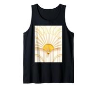 Ventaglio Beige e Oro in Elegante Stile Art Deco Anni '20 retrò Canotta