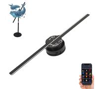 Ventaglio Con Ologramma 3d, Proiettore Con Ventola Con Ologramma Per Albero Di Natale Con Telecomando App, Display Pubblicitario Per Proiettore Con Ologramma, Per Negozio, Halloween, Natale