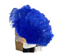 Ventaglio Con Piume Ventagli di piume colorate da 90 cm, 13 ventagli pieghevoli in osso, tenere a mano, for carnevale, matrimonio, festa, palcoscenico, danza, oggetti scena, decorazioni Pluma Craft