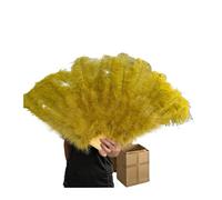 Ventaglio Con Piume Ventagli di piume colorate da 90 cm, 13 ventagli pieghevoli in osso, tenere a mano, for carnevale, matrimonio, festa, palcoscenico, danza, oggetti scena, decorazioni Pluma Craft