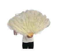 Ventaglio Con Piume Ventagli di piume colorate da 90 cm, 13 ventagli pieghevoli in osso, tenere a mano, for carnevale, matrimonio, festa, palcoscenico, danza, oggetti scena, decorazioni Pluma Craft