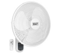 Ventaglio da Parete 3-Speed 40.6cm Con Telecomando 230V - Sealey SWF16WR Nuovo