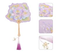 Ventaglio Decorativo Ricamato Floreale Cinese Fan Dance Tradizionale