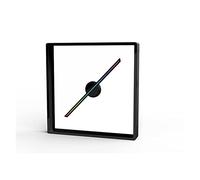 Ventaglio dell'ologramma, Display a ventaglio con ologramma 3D Perline luminose a LED Lettore di immagini olografiche con ventaglio olografico a occhio nudo(45cm set Black)