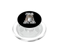 Ventaglio di caffè Gatto Manul di Pallas T PopSockets PopGrip per MagSafe