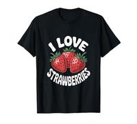 Ventaglio di Frutta succosa I Love Strawberries Maglietta