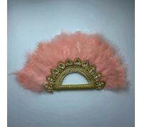 Ventaglio di piume blu africane di grandi dimensioni per donne, ventaglio di piume per matrimoni per spose, piume a doppio lato, danza delle pietre nigeriane - doppio lato 21-32 cm x 55 cm