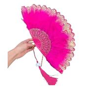 Ventaglio di piume, Ventaglio di piume marabù struzzo, ventagli tacchino(Rose)