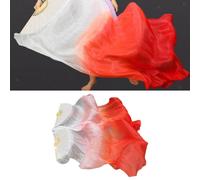 Ventaglio di seta per danza del ventre, ventagli lunghi in bambù, veli per