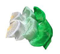 Ventaglio di seta per danza del ventre, ventagli lunghi in bambù, veli per