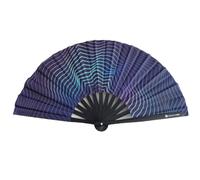 Ventaglio grande stabile - Ventilatore a mano pieghevole in legno di bambù - per EDM, Festival, Rave, Pride, Club, feste, danza, sauna e decorazioni - Kung Fu, Tai Chi, Performance