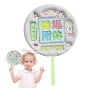 Ventaglio manuale portatile - Forma un'estetica personalizzata veloce, puntello rotondo di raffreddamento, design con stampa 'alfabeto, impugnatura ergonomica comoda | per matrimoni