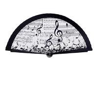 Ventaglio motivo Note musicali chiave di violino.