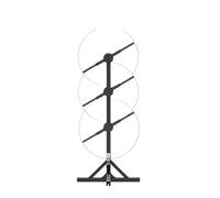 Ventaglio olografico, 3/4 pezzi 45 cm 17,7 pollici 3D Fan con staffa Proiettore Led Pubblicità Display Luce Lampada Olografica Regali for le Feste Supporto Giunzione Videoproiettore(45cm 3pcs set)
