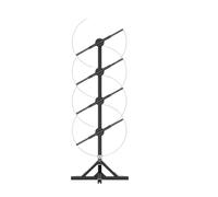 Ventaglio olografico, 3/4 pezzi 45 cm 17,7 pollici 3D Fan con staffa Proiettore Led Pubblicità Display Luce Lampada Olografica Regali for le Feste Supporto Giunzione Videoproiettore(45cm 4pcs set)