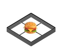 Ventaglio olografico, 45CM/17.7in 3D Ologramma Proiettore Ventilatore Anti Touch Quadrato Copertura Protettiva Led Logo Lampada Olografica Pubblicità Display Macchina Videoproiettore