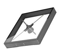 Ventaglio olografico, 45cm 17.7in /50cm 19.68in 3D Fan Ologramma Proiettore Integrato Macchina Wifi Led Segno Lampada Olografica Lettore Con Copertura Pubblicità Display Luce Videoproiettore(P50 Black