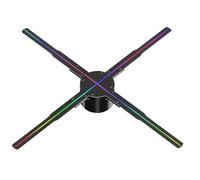 Ventaglio olografico, 50cm/19.7in 3D proiettore olografico bar ristorante decorazione natalizia schermo ventilatore LED olografico cartello pubblicitario luci Videoproiettore