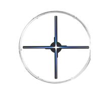 Ventaglio olografico, 65CM/25.6IN 3d olografico Fan, WIFI Cloud 1152Pcs LED 3D proiettore olografico con copertura acrilica luci pubblicitarie display Imaging Logo Light Holo Fan Videoproiettore