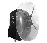 Ventaglio olografico, Macchina pubblicitaria for proiezione olografica 3D Occhio nudo Senza ventola for display con copertura protettiva speciale Zaino for esterni Videoproiettore(56cm- Backpack)