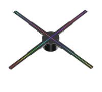 Ventaglio olografico, Proiettore olografico 3D da 50 cm/19,7 pollici, schermo for ventilatore for decorazioni natalizie for ristoranti, bar, insegne pubblicitarie olografiche a LED Videoproiettore