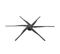 Ventaglio olografico, Ventilatore proiettore olografico 3D da 115/85 cm, luce logo pubblicitario display Wi-Fi, lampada olografica a LED, proiettore logo display pubblicitario Videoproiettore(85cm)