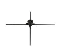 Ventaglio ologramma, Macchina Pubblicitaria Olografica 3D 1600P 4 Foglie 1024 Perline LED 85 Cm Di Diametro Proiettore A Ventola LED Olografico,per aziende, feste, ecc