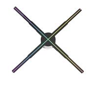 Ventaglio ologramma, P56 Naked Eye 3D HD Fan Proiettore Olografico Proiettore Olografico 3D Supporto Display Pubblicitario Remoto Immagine Video,per aziende, feste, ecc