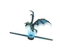 Ventaglio ologramma, Ventilatore Olografico 3D Proiettore Olografico 3D Display Pubblicitario Luce Proiettore Olografico HD Negozio Bar Festa Natale Halloween,per aziende, feste, ecc