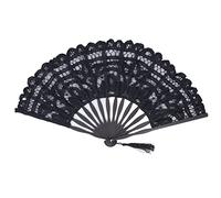 Ventaglio Pieghevole, 27cm Ventaglio di Pizzo in Stile Vintage Cinese con Nappa, Ventaglio a Mano Cava per La Decorazione di Abiti da Ballo per Feste di Matrimonio Regali per la Festa della Mamma